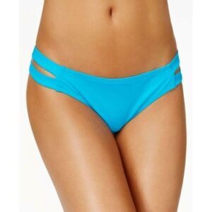 SUNDAZED Sasha Strappy Bikini Bottoms‎ Tide Wave Blue XL NEW
